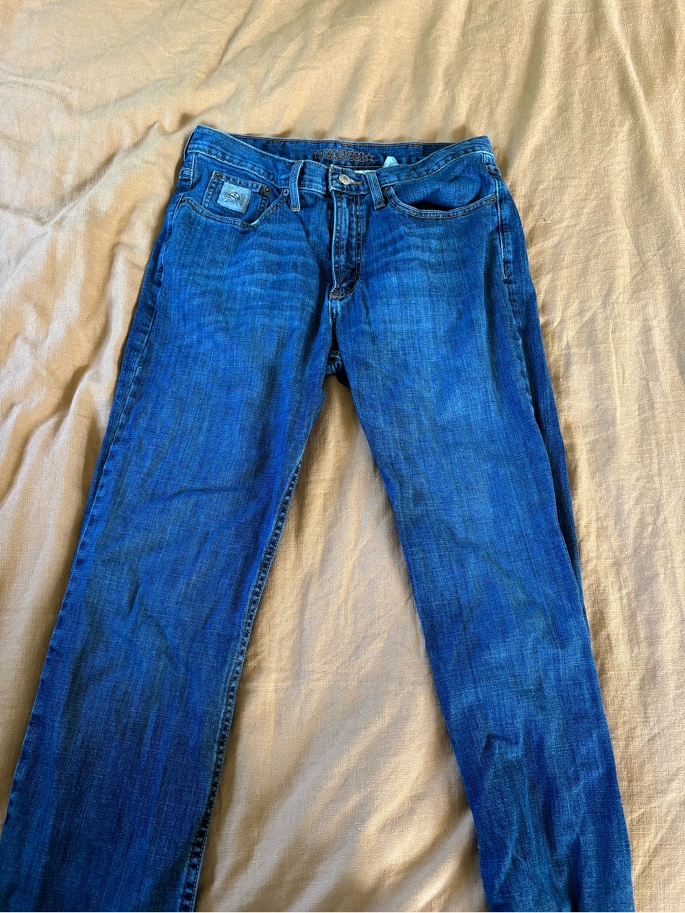 Cinch Men's Deep Blue Straight Jeans